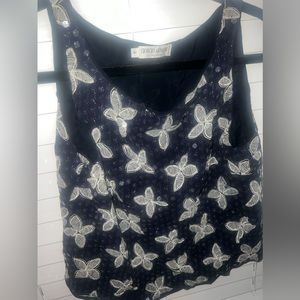 GIRGIO ARMANI navy blue top